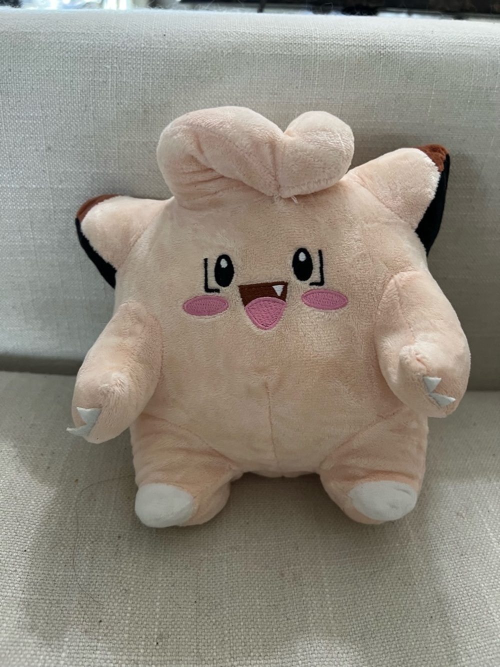 Plush Pink Clefairy-Inspired Stuffed Toy Pokémon